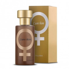 Parfum atractant cu feromoni, GMO, Lure Him, folosit de femei