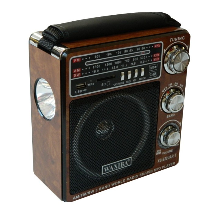 Radio MP3 Waxiba XB-922UAR-T, 3 benzi, lanterna incorporata Radio MP3 Waxiba XB-922UAR-T, 3 benzi, lanterna incorporata