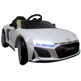 Masinuta electrica cu telecomanda Audi R8 Sport 107 cm Alb, R-Sport