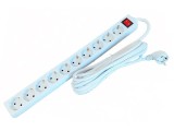 Cumpara ieftin Prelungitor electric, alb 10 m, 10 prize Schuko, cablu 3 x 2.5 mm &sup2;, 250V, 16A, multipriza cu impamantare si intrerupator pentru casa, birou si atelie