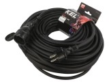 Prelungitor alimentare KEL 3x2,5mm2 40m 16A cu 1 priză negru
