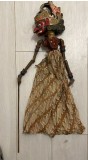 Marionetă 2, păpușă mare Demon, din teatrul Wayang Golek, Indonezia, Java, cap de lemn nobil, sculptat manual și pictat, detașabil, patrimoniu UNESCO