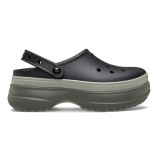 Saboti Crocs Classic Stacked Clog Negru - Black