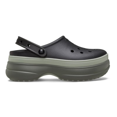 Saboti Crocs Classic Stacked Clog Negru - Black foto
