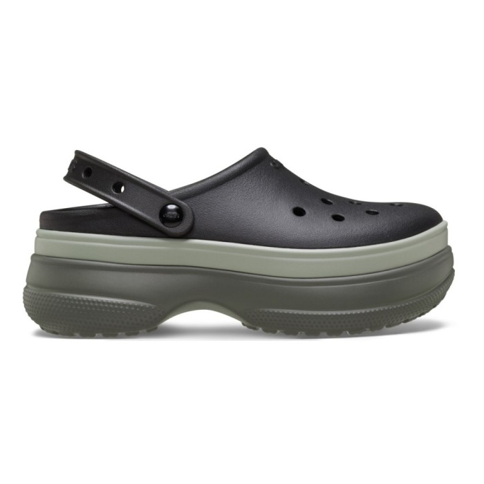 Saboti Crocs Classic Stacked Clog Negru - Black