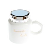 Cana 400 ml alba cu capac Beautiful Life