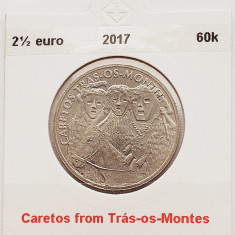 2182 Portugalia 2,5 Euro 2017 Caretos from Trás-os-Montes km 875