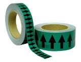 Banda verde cu sageata neagra
