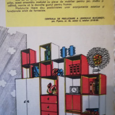 1985 Reclama MOBILIER COPII 24 x 16,5 cm comunism jucarii pionier elev