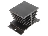 Radiator Extrudat Negru pentru Relee SSR Monofazate 24,2A