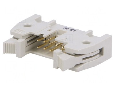 Soclu IDC Tată 10 PIN cu Ejector 2,54mm THT foto