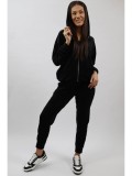 COMPLEU SPORT CU GLUGA DIN CATIFEA INCHIDERE FERMOAR SPLENDIDO TALIE UNICA Negru