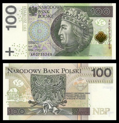 POLONIA █ bancnota █ 100 Zlotych █ 2012 █ P-186a █ UNC █ necirculata foto