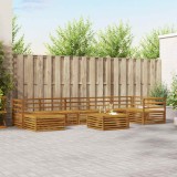 vidaXL Seturi de canapele 8 pcs natural Lemn Solid de Acacia 3373839