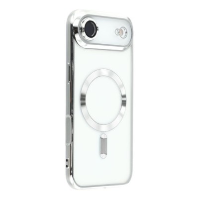 Husa compatibila cu IPhone 17 Air, ALC MOBILE, pentru telefon mobil cu protectie pentru camera, Tehnologie MagSafe, rezistenta la socuri, contur Silve foto