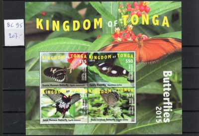 TONGA 2015 FAUNA FLUTURI COTA MICHEL 207 EURO foto