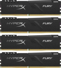 Memorie Kingston HyperX Fury Black 64GB (4x16GB) DDR4 3466MHz CL16 Quad channel Kit foto