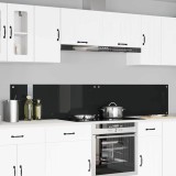 VidaXL Spate de bucătărie 2 pcs Negru 110 x 40 cm sticlă securizată 3415494