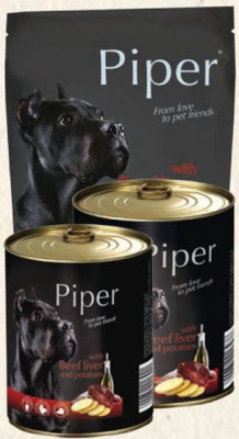 Hrana umeda pentru caini Piper Adult, Ficat de Vita si Cartofi, 500 g AnimaPet MegaFood foto