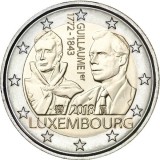 Luxemburg 2 euro 2018 comemorativa, Guillaume, UNC