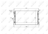 NRF 53743 Radiator, racire motor