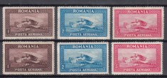 ROMANIA 1928 LP 80 LP 80 a POSTA AERIANA C.RAIU FILIGRAN VERTICAL+FILIGRAN ORIZONTAL GUMA ORIGINALA SERIE SARNIERA