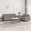 VidaXL Set de canapea cu perne, 2 piese, gri taupe, material textil 3202125