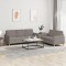 vidaXL Set de canapea cu perne, 2 piese, gri taupe, material textil 3202125