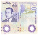 Maroc 20 Dirhams 2019 Mohames IV P-78 Comemorativa Polimer UNC