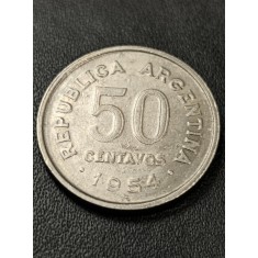 B 11 Moneda 50 Centavos 1954 Argentina