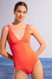 Women&#039;secret costum de baie dintr-o bucată Perfect Fit Summer culoarea rosu, cupa usor rigidizata