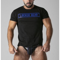 Tricou Locker Gear, Negru/Albastru, L