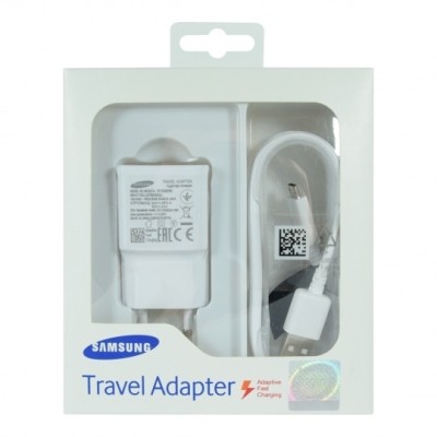 Incarcator Original Fast Charge 2A SAMSUNG EP-TA20EWE + Cablu MicroUSB (Alb) foto