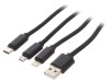 Cablu USB 2.0 1m negru, Gembird