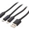 Cablu USB 2.0 1m negru
