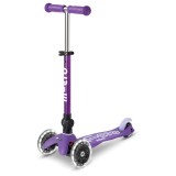 Trotineta Micro Mini DELUXE foldable LED purple