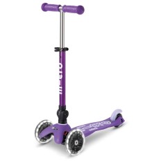 Trotineta Micro Mini DELUXE foldable LED purple foto
