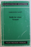 KRITIK DER REINEN VERNUNFT von IMMANUEL KANT , 1956