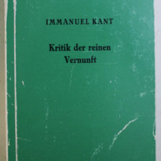 KRITIK DER REINEN VERNUNFT von IMMANUEL KANT , 1956