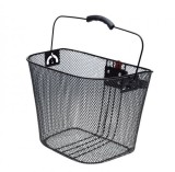 Cos Bicicleta Fata Detasabil WMX Negru, Suport Otel Quick Release, 335x225mm
