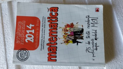 MATEMATICA 75 DE TESTE REZOLVATE SI PARTIAL REZOLVATE DUPA MODELUL MEN foto