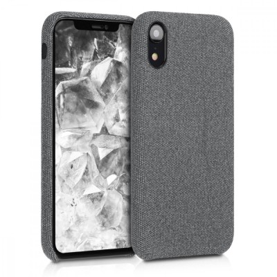 Husa pentru Apple iPhone XR, Textil, Gri, 46974.02 foto