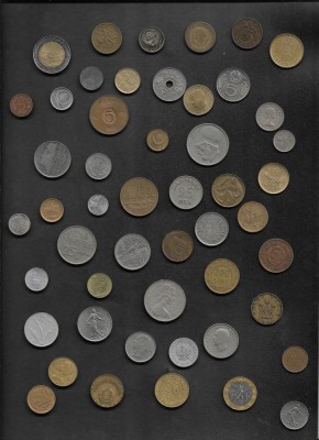 Set #2 50 monede diferite Europa (cele din imagine) foto