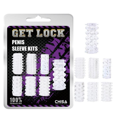 Set 7 Mansoane Penis Sleeve Kits Clear foto