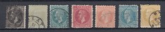ROMANIA 1879/80 LP 40 REGELE CAROL I EMISIUNEA a II-a BUCURESTI SERIE STAMPILATA foto