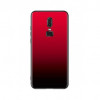 Husa Huawei P20 Silicon Glass Aurora, Protectie Premium, Rosu