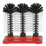 Perie de spălat pahare - 3 părți, 3 x 18 cm