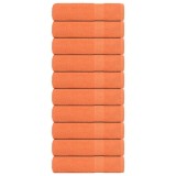 Cumpara ieftin Prosoape de duș 10 buc Portocaliu 70x140cm 360 g/m&sup2; 100% bumbac