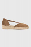 Answear Lab espadrile culoarea maro, cu platforma