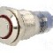 Intrerupator anti-vandalism, ON-(ON), &Oslash;16mm, ONPOW - LAS2GQH-11E/R/12V/S/FP